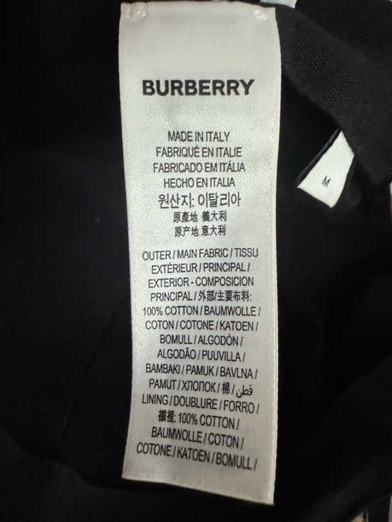 BURBERRY TB Monogram Vintage Check Baseball Cap Hat Size M - Picture 7 of 10